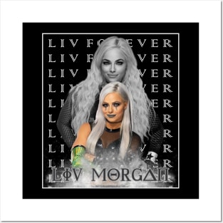 vintage liv morgan Posters and Art